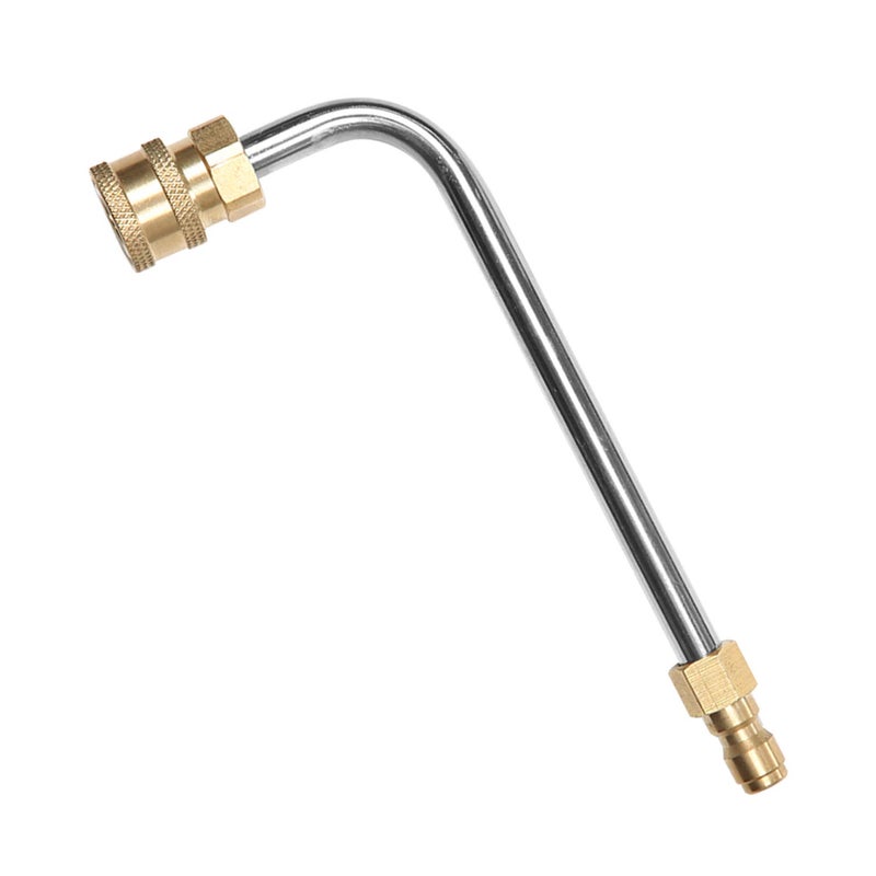 Sooprinse Washer Gutter Cleaner Attachment,Pressure Washer Gutter Rod for Lance/Wand 1/4 Inch Quick Connect,90 degrees curved rod (7 inch) - Image 1